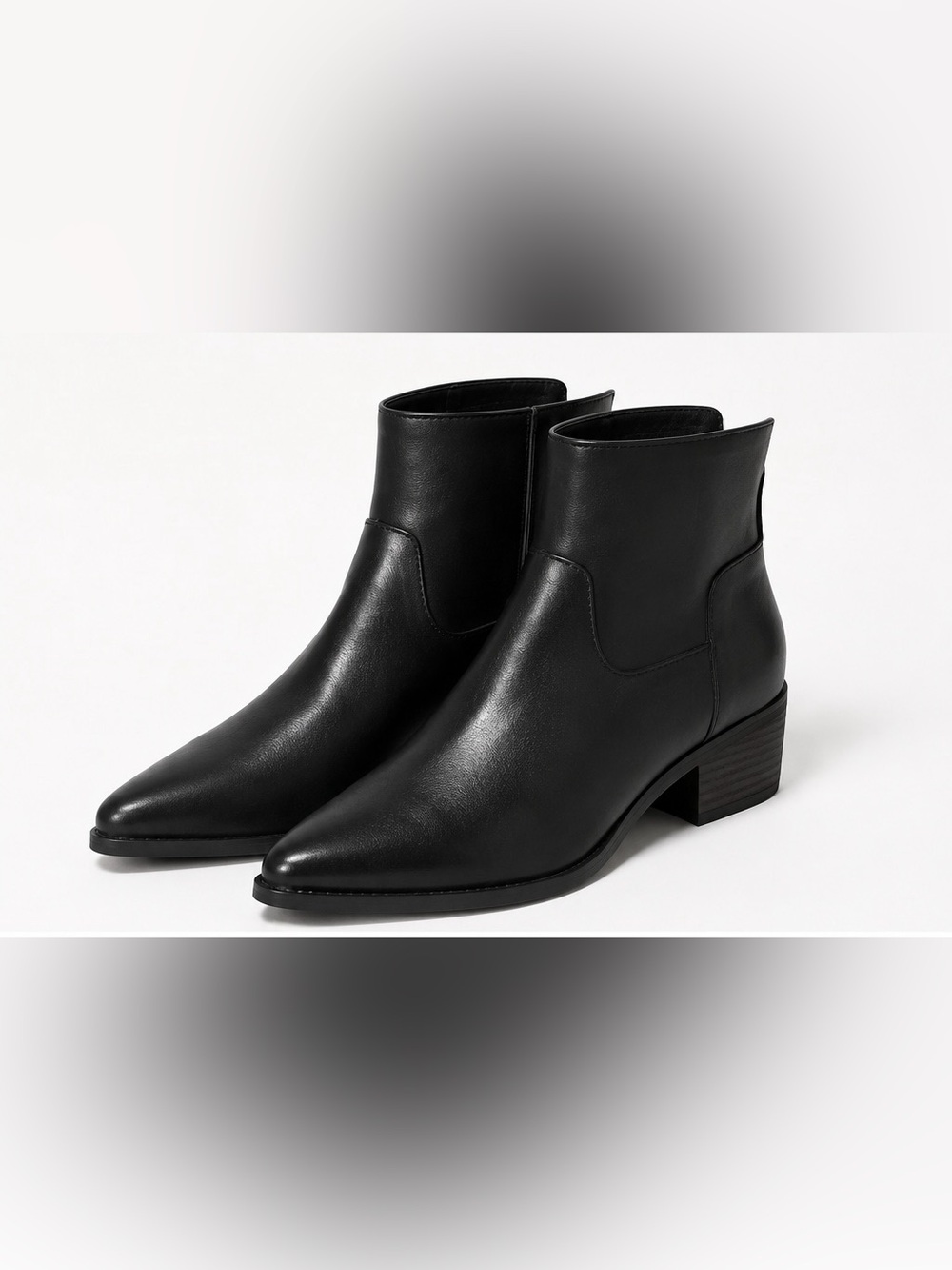 NIB Free People Easy Does It Vegan Boot Black Pointed Ankle Boot Size 10
